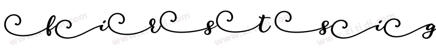 FIRST SIGHT字体转换